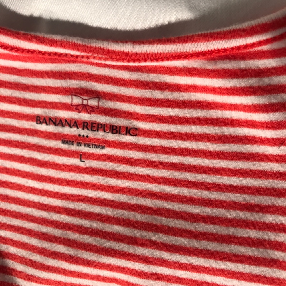 Blue navy capris and shirt striped white and red - Picture 5 of 8